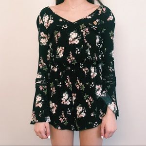 floral mini romper